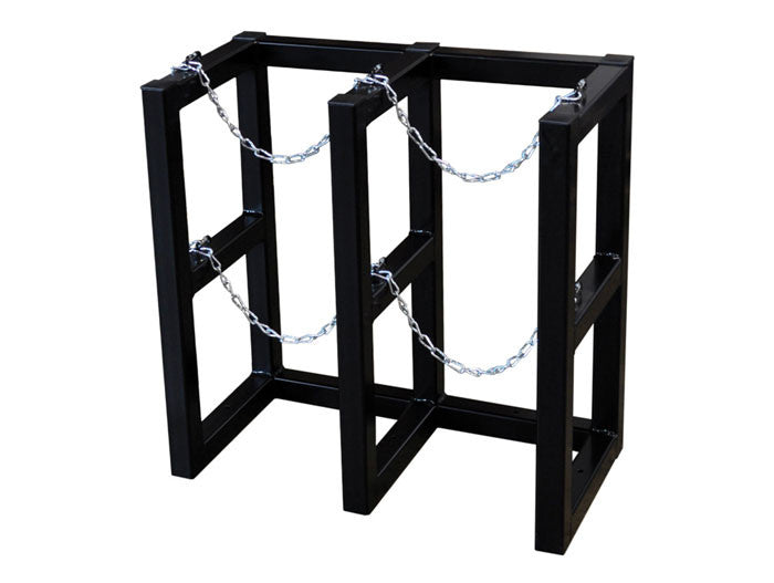 2 Wide by 1 Deep, Gas Cylinder Storage Rack, 2 Cylinder Capacity, Steel  - 35100