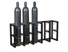 Load image into Gallery viewer, 5 Wide by 1 Deep, Gas Cylinder Storage Rack, 5 Cylinder Capacity, Steel - 35166