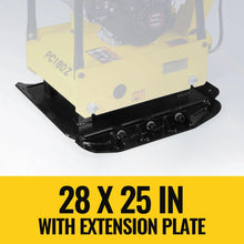 Load image into Gallery viewer, MechMaxx 9 HP Reversible Plate Compactor with Wheel Kit and Extension Plates, 6750 lb Centrifugal Force, PC180Z