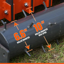 Load image into Gallery viewer, MechMaxx 60" Heavy Duty Soil Pulverizer, Double Spiked Roller, 21 Shanks, Category 1 and 2, 3 Point Hitch Tractor Attachment, TSP60D