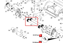 Load image into Gallery viewer, Kärcher 4.035-187.0 Roller Brush Red for Replacement Br65 - highlighted in parts diagram