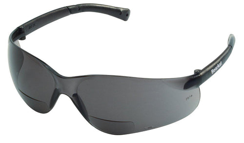 MCR Ssfety Gray Scratch-Resistant Bifocal Safety Reading Glasses, +1.5 Diopter - 1/EA