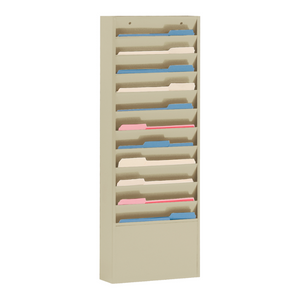 Durham 405-75 Literature Rack, 11 Large Pockets, Tan