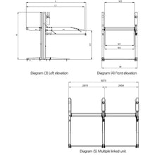 Load image into Gallery viewer, Katool KT-P2700 6600 lbs Two-Post Platform Parking Lift