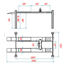 Load image into Gallery viewer, Katool KT-4H120X 12000 lbs Four Post Alignment Lift