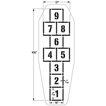 Load image into Gallery viewer, NewStripe 10004673 Standard Hopscotch Playground Stencil
