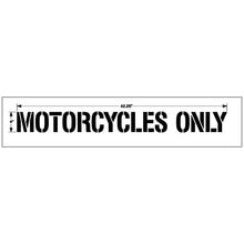 Load image into Gallery viewer, NewStripe MOTORCYCLES ONLY Parking Stencil
