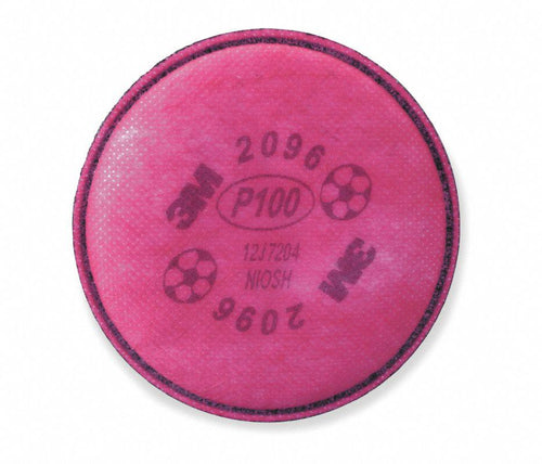 3M Particulate Filter 2096 P100 w, Nuisance Level Acid Gas Relief - 2/PK