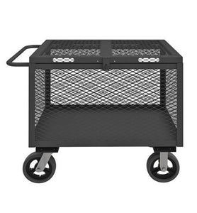 Durham 4STHC-EX-2436-6MR-95 4 Sided Mesh Box Truck, Hinged Cover, 36 X 24