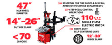Load image into Gallery viewer, Katool KT-T850 Tile-back Tire Changer