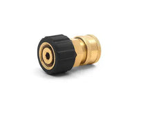 Load image into Gallery viewer, 3/8&quot; QC Brass Coupler x M22 F 15mm Twist Coupler