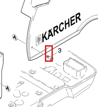 Load image into Gallery viewer, Kärcher 5.305-204.0 Shaped Screw - highlighted in parts diagram