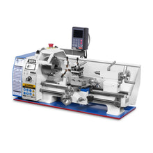 Load image into Gallery viewer, MechMaxx 1.5‘’ Spindle Bore Metal Lathe Machine with DRO 8'' x 16'' High Precision Brushless Motor Mini 1.5HP Benchtop 0-2500 RPM Variable Speed Metal Working Machine 1.5‘’ Spindle Bore Small Lathe wi