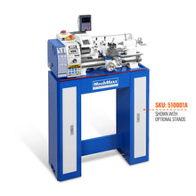 Load image into Gallery viewer, MechMaxx 1.5‘’ Spindle Bore Metal Lathe Machine with DRO 8'' x 16'' High Precision Brushless Motor Mini 1.5HP Benchtop 0-2500 RPM Variable Speed Metal Working Machine 1.5‘’ Spindle Bore Small Lathe wi