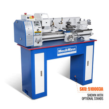 Load image into Gallery viewer, MechMaxx 1.5‘’ Spindle Bore Metal Lathe Machine 10'' x 30'' High Precision Brushless Motor Benchtop 0-2000 RPM Variable Speed Metal Working Machine 1.5HP Small Lathe without Stand 1030V