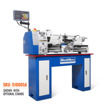 Load image into Gallery viewer, MechMaxx Metal Lathe Machine with DRO 11'' x 30'' High Precision Benchtop 0-2000 RPM Brushless Motor Variable Speed Metal Working Machine 2HP Small Lathe without Stand 1130VD