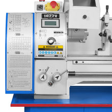 Load image into Gallery viewer, MechMaxx 10'' x 22'' Industrial Metal Lathe Machine with DRO High Precision Benchtop 1.5HP Brushless Motor 0-2000 RPM Variable Speed Metal Working Machine Small Lathe without Stand 1022VD