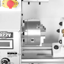 Load image into Gallery viewer, MechMaxx 10'' x 22'' Industrial Metal Lathe Machine with DRO High Precision Benchtop 1.5HP Brushless Motor 0-2000 RPM Variable Speed Metal Working Machine Small Lathe without Stand 1022VD