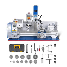 Load image into Gallery viewer, MechMaxx 1.5 HP 10'' x 30'' Combination Lathe Milling Drilling Machine, 1.5'' Spindle Bore, 0-2000 RPM Variable Speed, High Precision Benchtop Lathe for Metalworking – Without Stand 1030VC