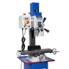 Load image into Gallery viewer, MechMaxx 6"x20'' Benchtop Mill Drill Machine, Variable Speed, R8 Spindle, 1 HP, 110V, Brushless Motor Compact Milling Drilling Tool for Garage Shop, DIY Metalworking without Stand VM18L