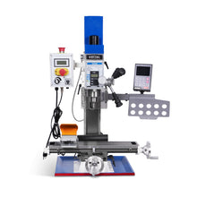 Load image into Gallery viewer, MechMaxx 6"x20'' Benchtop Mill Drill Machine with DRO Brushless Motor, Variable Speed, R8 Spindle, 1 HP, 110V, Compact Milling Drilling Tool for Garage Shop, DIY Metalworking without Stand VM18LD