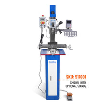 Load image into Gallery viewer, MechMaxx 6"x20'' Benchtop Mill Drill Machine with DRO Brushless Motor, Variable Speed, R8 Spindle, 1 HP, 110V, Compact Milling Drilling Tool for Garage Shop, DIY Metalworking without Stand VM18LD