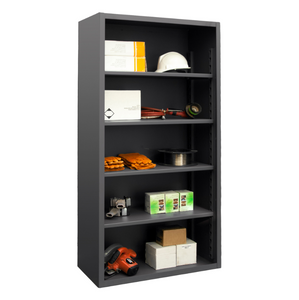 Durham 5011-4S-95 Enclosed Shelving, 12 Gauge, 4 Shelves, 36 X 24 X 72