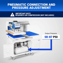 Load image into Gallery viewer, MechMaxx 16x24 Inch Commercial Pneumatic Dual Platen Heat Press - Auto Lift Sublimation Transfer Machine with Storage Base Cabinet (110V 1650W)