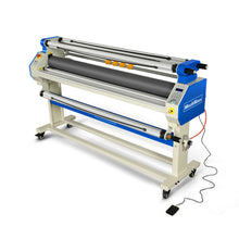 Load image into Gallery viewer, MechMaxx 65" Wide Format Full-Auto Cold &amp; Heat Assisted Pneumatic Laminator Machine with 4 Trimmers, Max Speed 40ft/min, 63" Max Width, 1.1" Max Thickness, Infrared Heating, Digital Control Pneumatic 