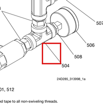 Load image into Gallery viewer, Graco 501118 Fitting, Tee - highlighted in parts diagram