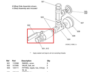 Load image into Gallery viewer, Graco 512485 Valve, Ball, 3/4 Sst - highlighted in parts diagram