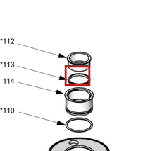 Load image into Gallery viewer, Graco 512605 Packing, O-ring - highlighted in parts diagram