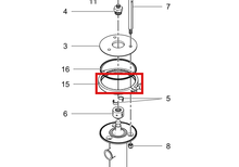 Load image into Gallery viewer, Graco 512607 Clamp, 8 Tri-clamp - highlighted in parts diagram