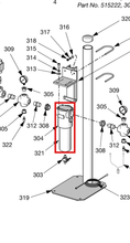 Load image into Gallery viewer, Graco 515216 Filter Housing for Gear Meter System - highlighted in parts diagram