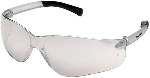 MCR Bearkat Safety Glasses Clear Frm w/ In/Out Clear Mir. Lens