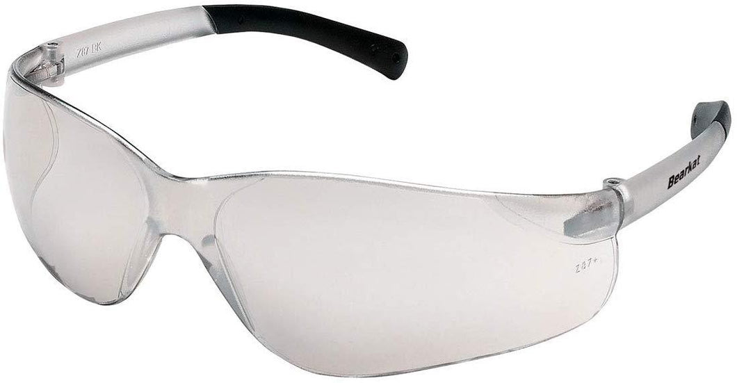 MCR Bearkat Safety Glasses Clear Frm w/ In/Out Clear Mir. Lens