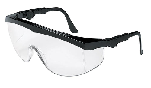 MCR TK110 Crews Tomahawk Safety Glasses Black Frame Clear Lens Ea - 1/EA