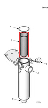 Load image into Gallery viewer, Graco 521280 Filter, Basket, 150 Mesh - highlighted in parts diagram