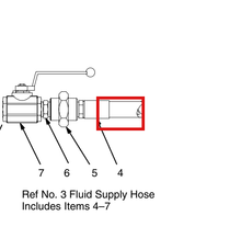 Load image into Gallery viewer, Graco 521973 Hose, Coupled, 10 Ft - highlighted in parts diagram