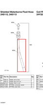 Load image into Gallery viewer, Graco 537107 Hose, Ptfe 1/4 I.d. - highlighted in parts diagram