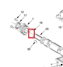 Load image into Gallery viewer, Graco 555664 O-ring, -228 Buna-n 70 Duro - highlighted in parts diagram