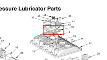 Load image into Gallery viewer, Graco 556745 Gasket, Holder, Hp-50 - highlighted in parts diagram
