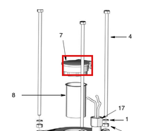 Load image into Gallery viewer, Graco 557797 Reservoir Fill Cap - highlighted in parts diagram
