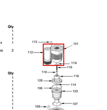 Load image into Gallery viewer, Graco 560162 Nut, Housing - highlighted in parts diagram