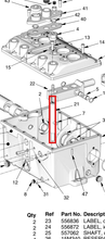 Load image into Gallery viewer, Graco 560281 Rod, Fd Adj - highlighted in parts diagram