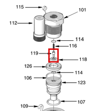 Load image into Gallery viewer, Graco 560344 Body, Valve - highlighted in parts diagram