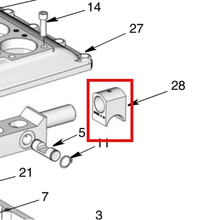 Load image into Gallery viewer, Graco 560483 BLOCK, LEVER - item 28 highlighted in the Graco 311842EN-J parts diagram