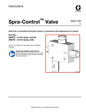 Load image into Gallery viewer, Graco 563275 Air-lube Control Valve and Nozzle Assembly - 4 in. spray diameter, normal - highlighted in parts diagram