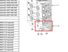 Load image into Gallery viewer, Graco 563278 TrabonÂ® MGO Divider Valve - MGO End - highlighted in parts diagram