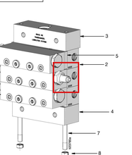 Load image into Gallery viewer, Graco 563479 TrabonÂ® MSP Modular Zero-Leak &amp; MSP Modular Filter - MSP Modular Filter Base Plate - highlighted in parts diagram